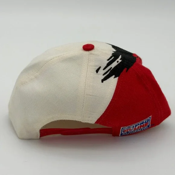 Vintage Logo Athletic San Francisco 49ers Splash Snapback Hat Red White NFL SF
